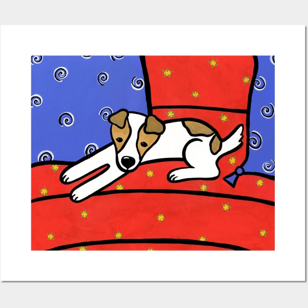 Jack Russell (print) Wall Art by dogartgallery